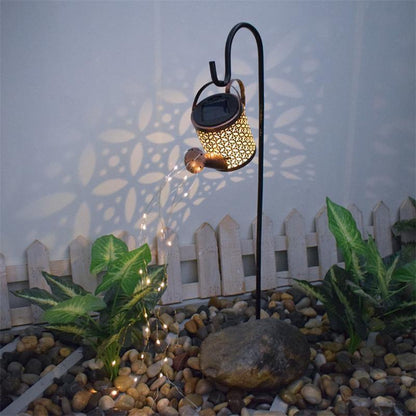 Enchanted Watering Can Outdoor Solar Lamp