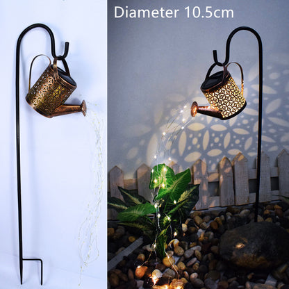 Enchanted Watering Can Outdoor Solar Lamp