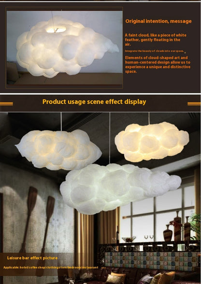 Ceiling Silk Cloud Lamp