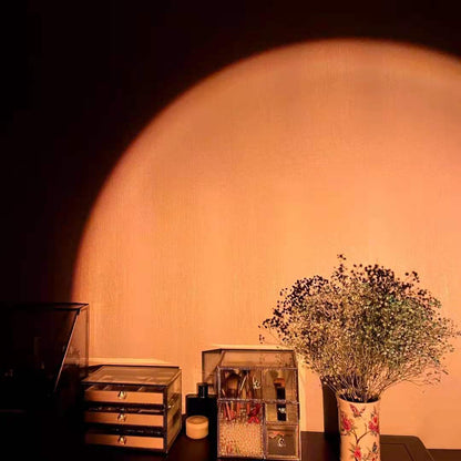 Rechargeable Rainbow Sunset Projection Lamp